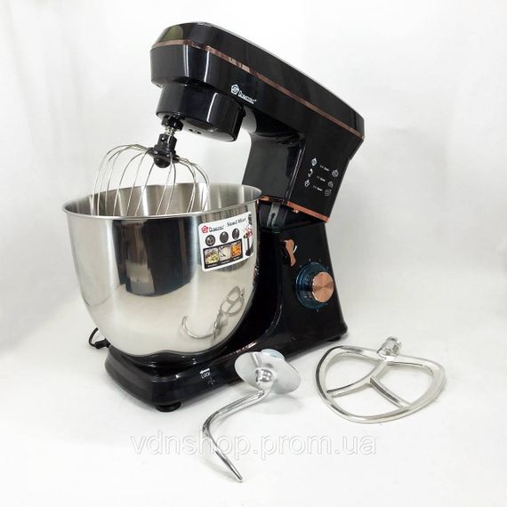 Планетарний міксер 3 насадки Domotec R 6673 12 л, Багатофункціональний кухонний прилад MO-15