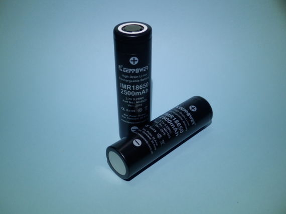 Высокотоковый аккумулятор 18650 Keeppower IMR18650-2,5 3,6V 2500mAh Li-Mn 35A! ( 1шт. ) | Зображення 1