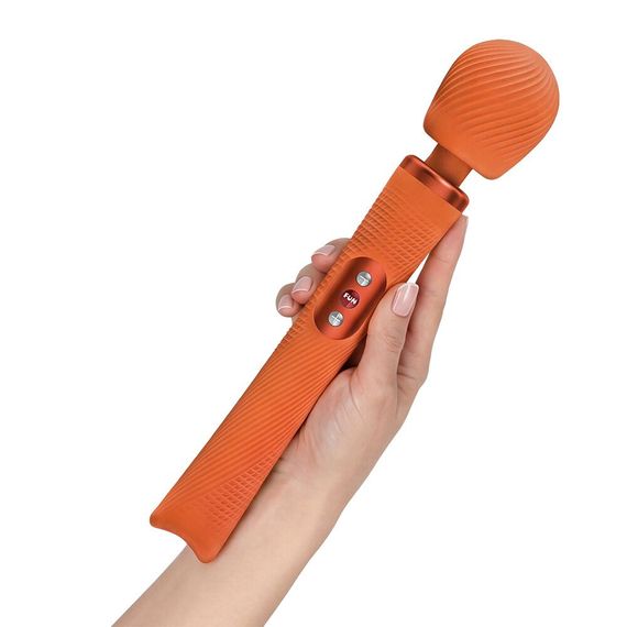 Вибромассажер Fun Factory VIM Vibrating Wand Orange, супермощный и легкий, до 6 часов работы, Оранжевий | Зображення 4
