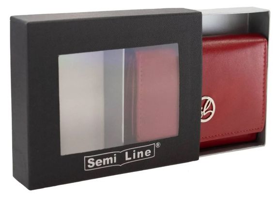 Гаманець жіночий шкіряний Semi Line RFID Red (P8272-2) (DAS303162) | Зображення 3