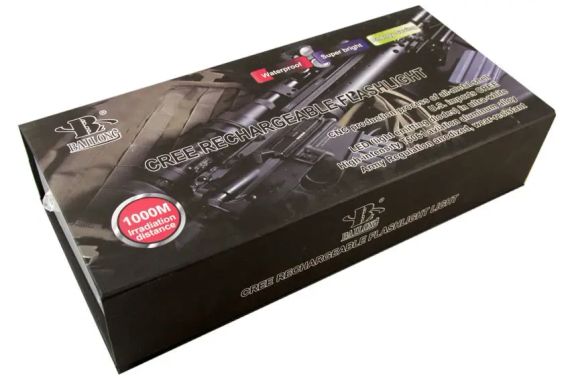 Светодиодный фонарь BL-2800-T6 50000W, тактический фонарь, фонарь с кнопкой | Зображення 7