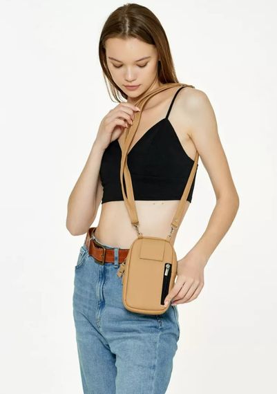 Сумка жіноча Sambag Modena бежева 19 х 11 х 3 см (96093026) | Зображення 2