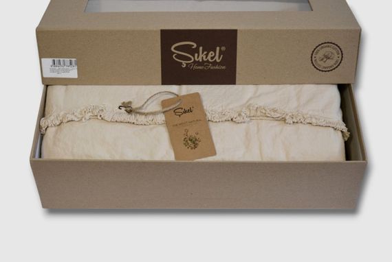 Постільна білизна Sikel Stonewashed Soho Firfirli 200 х 220 см Bej | Зображення 4