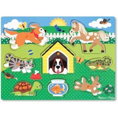 Розвиваюча іграшка Melissa&amp;Doug Рамка-вкладиш Домашні тварини 8 ел (MD19053) | Зображення 1