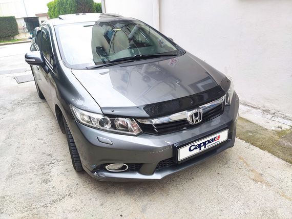 Дефлектор капоту (EuroCap) для Honda Civic Sedan IX 2011-2016 рр | Зображення 9