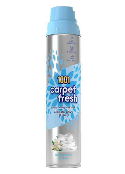 Піна для нейтралізації запахів для килимів та оббивки 1001 Carpet Fresh Soft Jasmine & Linen 300мл