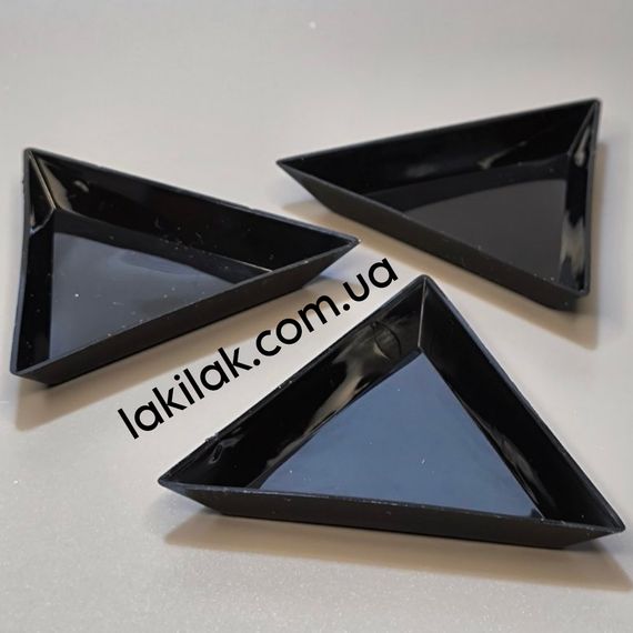Пластиковий трикутник для страз і декору (чорний)