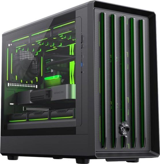 Ігровий ПК Monstr Claw 360 BK Tower / AMD Ryzen 7 8700F (8 (16) ядер по 4,1 - 5,0 ГГц) / 32 ГБ DDR5 / 2000 ГБ SSD / nVidia GeForce RTX 5070, 12 ГБ GDDR7, 192-bit | Зображення 1