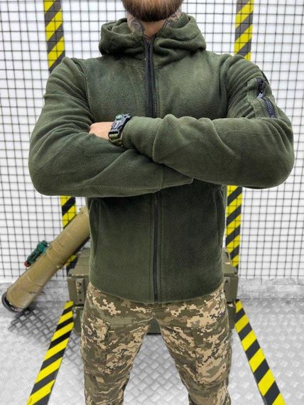 Тактическая флисовка Вірний назавжди олива плотность 320 ВТ7641 | Зображення 2