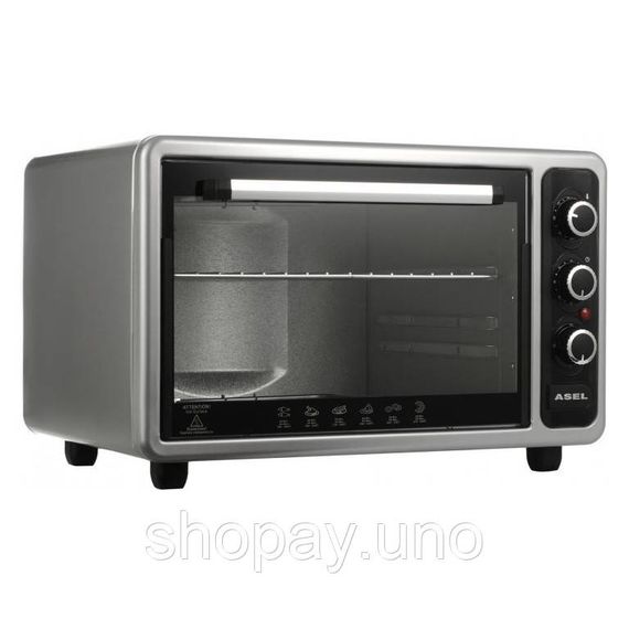 Духовка духовой шкаф ASEL AF-40-23 1300 Вт 40 л, Электрическая машина для выпечки DP-80 | Зображення 4