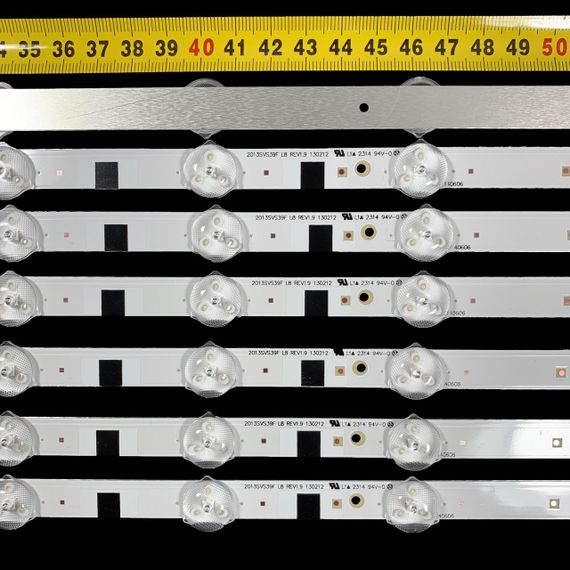 LED підсвітка Samsung TV 39" 800mm 3V 2013SVS39F REV1.9 L8/R5 D2GE-390SCA-R3, D2GE-390SCB-R3 1шт. | Зображення 2