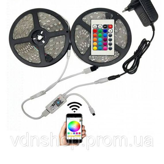 Кольорове освітлення світлодіодної стрічки SMD, Стрічка RGB, Світлодіодна стрічка багатокольорова RH-33 | Зображення 3