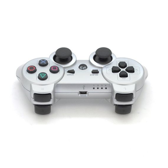Геймпад бездротовийї для PS3 SONY Wireless DUALSHOCK 3 (Silver), 3.7V, 500mAh, Blister | Зображення 1