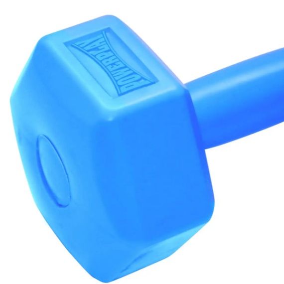 Гантель композитна PowerPlay 4124 Hercules 3 кг Синя 1 шт (PP_4124_3kg) | Зображення 1