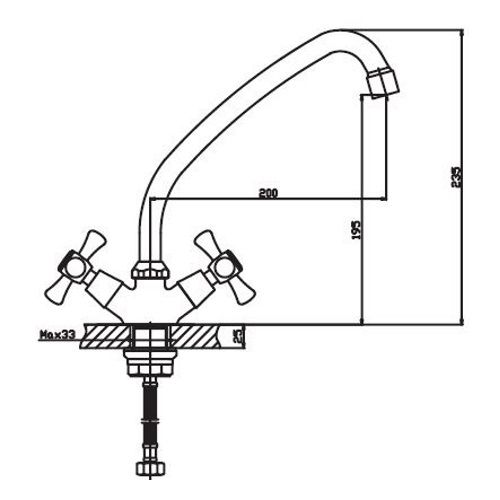 Змішувач для кухні Haiba SMES 271 HB0373 | Зображення 1