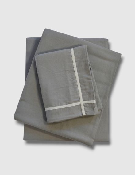 Комплект постільної білизни First Choice Flanel 160×220 см Soprano Antracite | Зображення 3