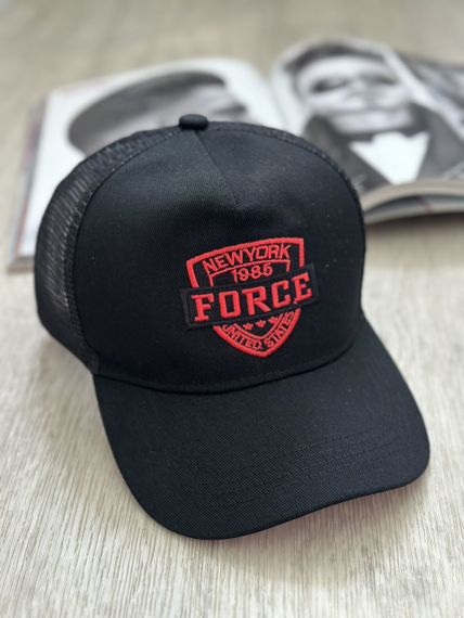 Кепка тракер із сіточкою Forge NY  Чорний з жовтим  56-61р (8094) | Зображення 6