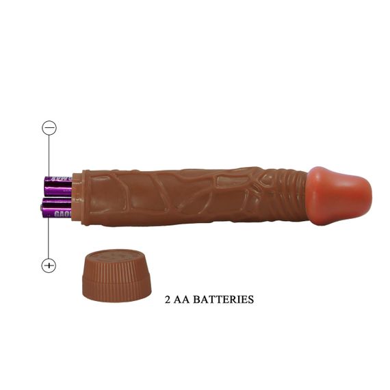 Вибратор - Barbara Bob Vibrator 8,8" Brown Sex Aura | Зображення 3