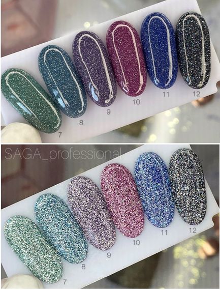 Світловідбиваючий гель-лак SAGA 07 Fiery 9мл | Зображення 3