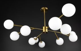 Люстра стельова на 12 лампочок 27432 Латунь 42-72х110х110 см.