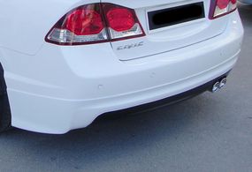 Задній дифузор DPT V-1 (чорний глянець) для Honda Civic Sedan VIII 2006-2011 рр