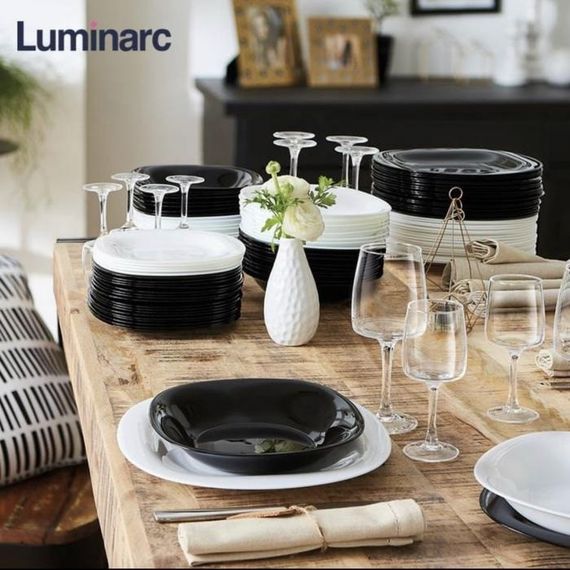 Столовий сервіз Luminarc Carine Black/White N1500, 30 предметів, на 6 персон | Зображення 3