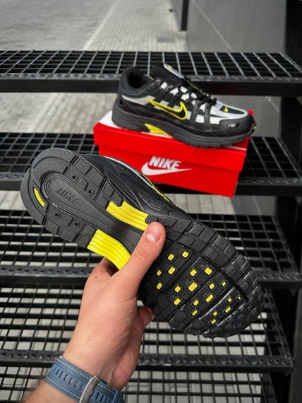 Кросівки Nike P6000 чорні з сірим та жовтим | Зображення 1