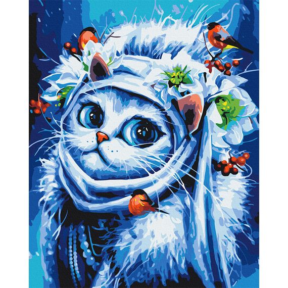 Картина за номерами "Зимова Киця" © Маріанна Пащук BS54214, 40х50 см
