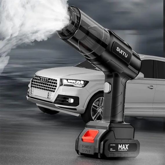 Пилосос автомобільний потужний бездротовий акумуляторний, 4 насадки, 1 АКБ | Зображення 3