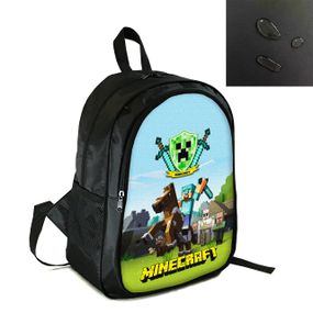 Рюкзак міський/шкільний 38×28см з принтом Minecraft Кріпер дитячий, підлітковий, спортивний (4163)