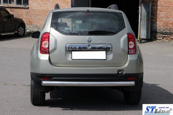 Задня дуга пряма (нерж.) для Renault Duster 2008-2017 рр | Зображення 2
