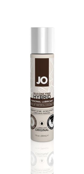 Смазка-крем с кокосовым маслом JO Coconut Hybrid ORIGINAL (30 мл) белая sexstyle
