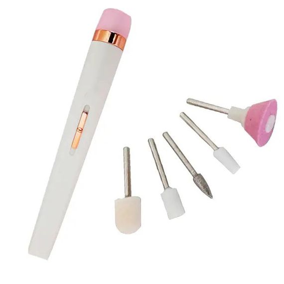 Фрезер для манікюру педикюру корекції Flawless Salon Nails белый, Машинка для UY-828 зняття манікюру | Зображення 1