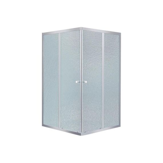Lidz Wawel SC80x80.SAT.LOW.FR Душова кабіна квадратна, скло Frost 4 мм + Lidz Душовий піддон KAPIELKA ST80x80х14 | Зображення 2