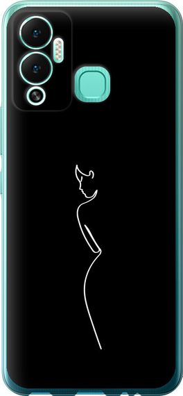 Чехол на Infinix Hot 12 Play Силуэт1 "4590u-2759-17620"