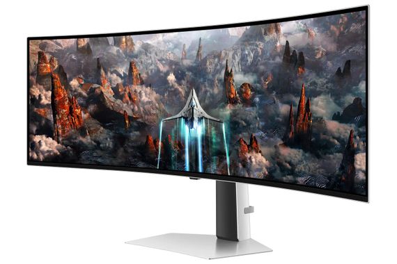 Samsung Монітор 48.7'Odyssey OLED G9 G93SC HDMI, DP, USB, MM, OLED, 5120x1440, 32:9, 240Hz, 0.3ms, CURVED (LS49CG930SIXCI) | Зображення 3