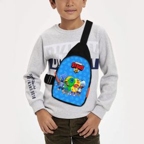 Сумка через плече дитяча Brawl Stars 29х17 см сумка слінг для хлопчика (01922)