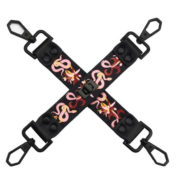 БДСМ набір LOCKINK The Flowering Serpent Bondage Set, 7 шт. Чорний | Зображення 8