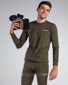 Термобілизна Columbia кольору Хакі XL