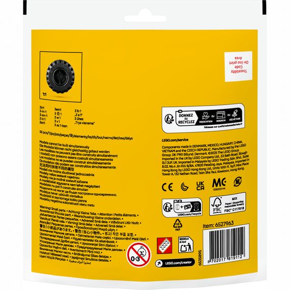 Конструктор LEGO Creator Вантажівочка-монстр з відкидним дахом (30691) | Зображення 4