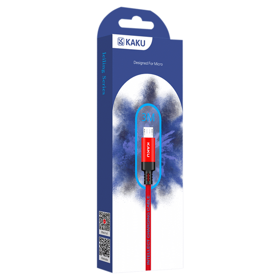 USB кабель Kaku KSC-331 USB - Micro USB 3m - Red | Зображення 2