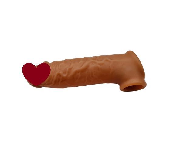 Насадка з подвійною петлею для мошоки та члена 165 мм Brown Sex Aura