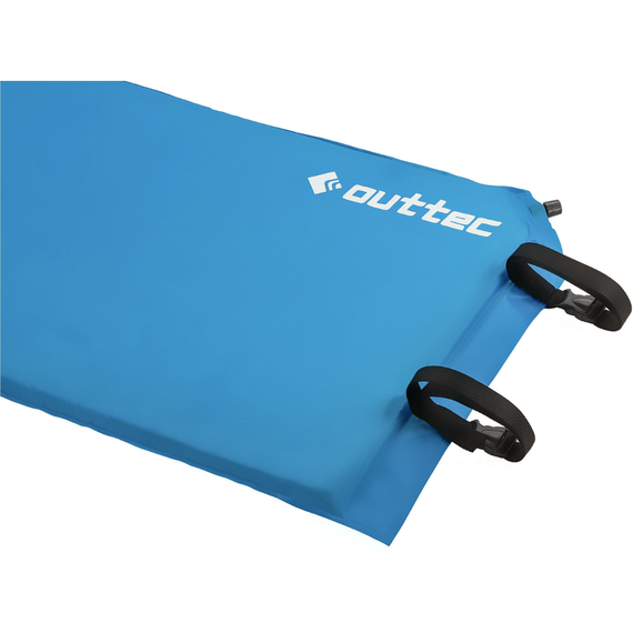 Самонадувний килимок Outtec з подушкою гладкий голубий | Зображення 3