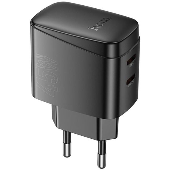 МЗП Hoco CS62A Bright PD45W (2USB-C) Black | Зображення 3