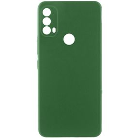 Чохол TPU GETMAN Liquid Silk Full Camera для Motorola Moto E40 Зелений / Dark green