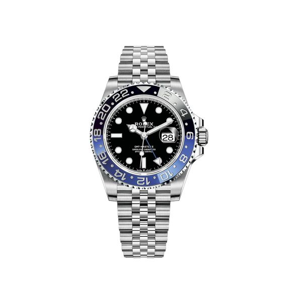 Наручний механічний годинник Rolex GMT Master-2 41мм.  Заводська якість.