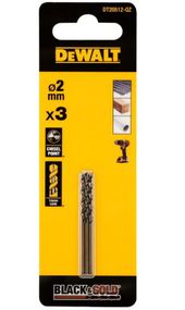 Свердло по металу DeWalt BLACK & GOLD HSS-G 2 мм 3 шт (DT20512)