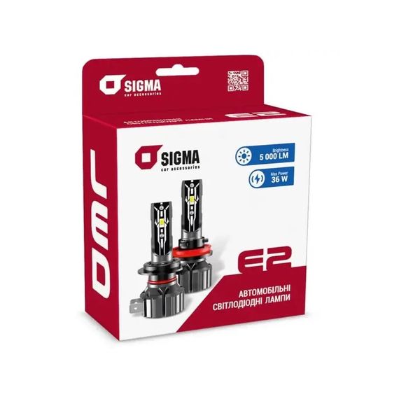 Светодиодные лампы Led Sigma E2 9005/HB3 9006/HB4 (2 лампы) | Зображення 4