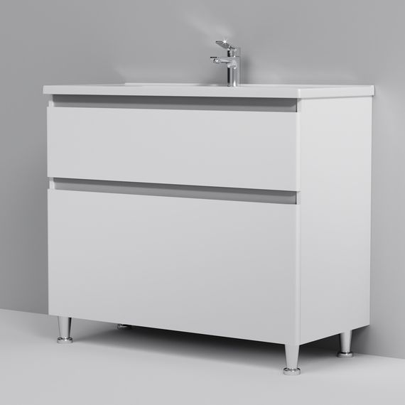 Тумба підлогова AM.PM X - Joy 100 см з умивальником (M85-FSX1002-WC1002WG38) | Зображення 3