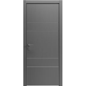 Двери Rodos MODERN Flat-04 INSIDE каштан сірий